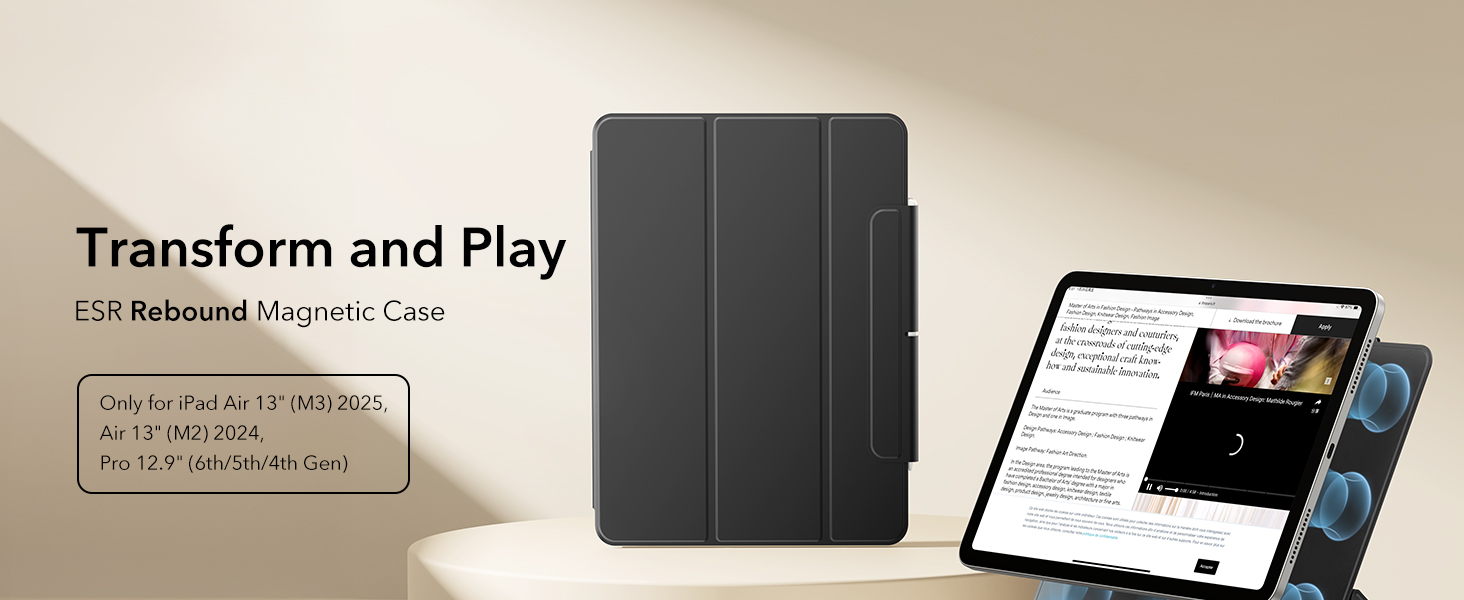 Amazon.com: ESR for iPad Air 13 Inch Case M3/M2 (2025/2024), iPad